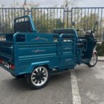 Триместна товарна електрическа триколка max motors go pro 2000w, (трансформираща се), синьозелен металик
