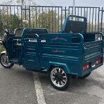 Триместна товарна електрическа триколка max motors go pro 2000w, (трансформираща се), синьозелен металик
