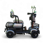 Триместна електрическа четириколка maxmotors a9, 1500w, 48v/20ah, сива