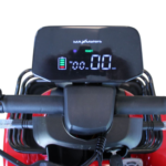 Триместна електрическа четириколка maxmotors a9, 1500w, 48v/20ah, червена