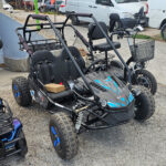 Двуместно електрическо utv Бъги apex 5 4000w, Ъпгрейд на батериите 60v/20ah, синьо