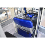 Триместна електрическа кола триколка с кабина и сваляеми врати bullmax atlas 3000w с безплатен зимен пакет, 72v/32ah, синя